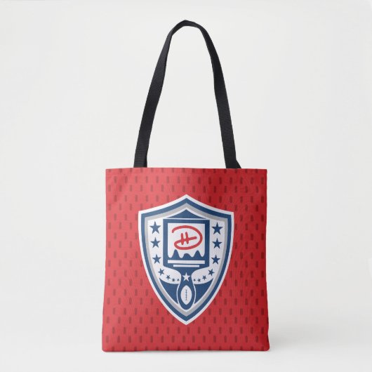 DHartist League Collection (rot) - Tote Bag Tasche (Vorderseite)