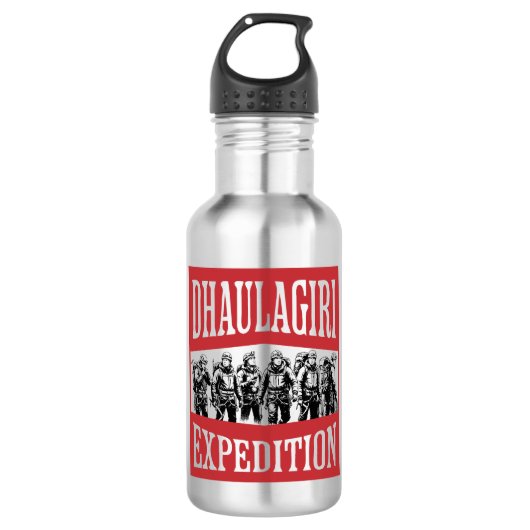 Dhaulagiri-Expedition Edelstahlflasche (Vorderseite)
