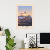 Dhaulagiri Nepal Reiseplakat Poster (Heimbüro)