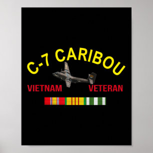 Dhc-4 Karibik-Flugzeug Vietnam Veteran C 7 Karibik Poster