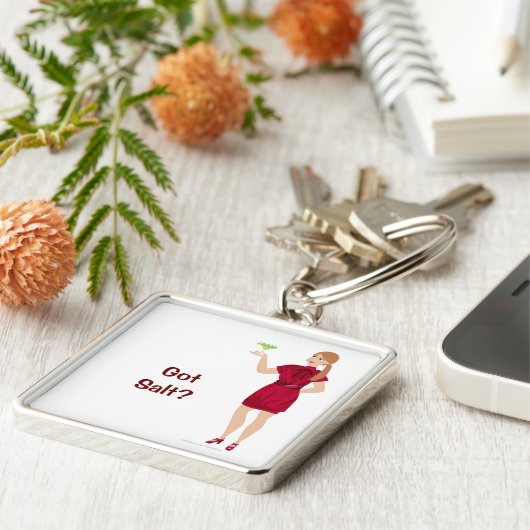 DHG erstklassiger großer quadratischer Schlüsselanhänger (Seite)