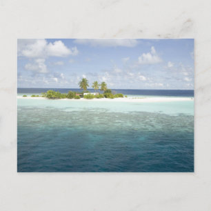 Dhiggiri Island, South Ari Atoll, die Malediven, Postkarte