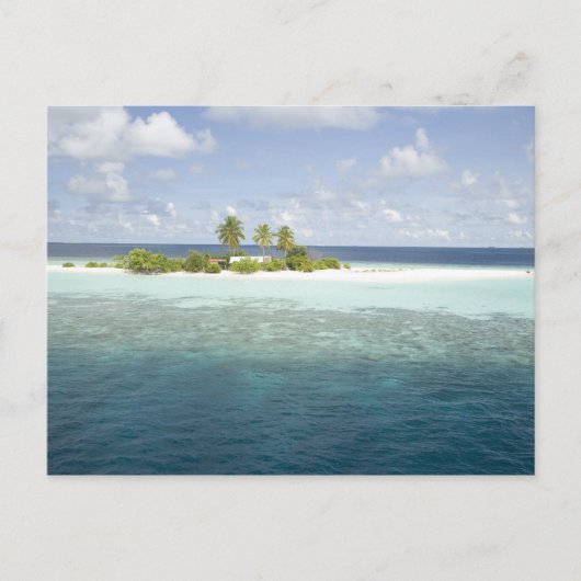 Dhiggiri Island, South Ari Atoll, die Malediven, Postkarte (Vorderseite)