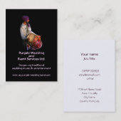 Dhol Schlagzeuger, traditionelles Punjabi-Kostüm Visitenkarte (Vorne/Hinten)