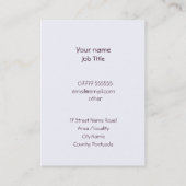 Dhol Schlagzeuger, traditionelles Punjabi-Kostüm Visitenkarte (Rückseite)