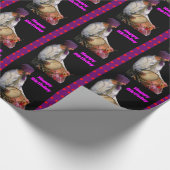 Dhol Trommel und Bhangra Schlagzeuger, alles Gute Geschenkpapier (Ecke)