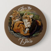 Dhole Cuddle Couple Button (Vorderseite)