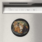 Dhole Cuddle Couple Magnet (In Situ (Geschirrspüler))