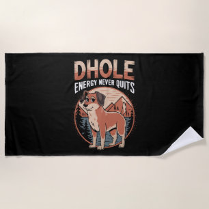 Dhole-Liebhaber Wildlife Canid Asiatischer Wildhun Strandtuch