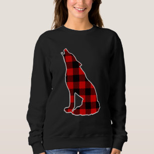 Dhole Red Buffalo Kariert Dog Pup Matching Pj Fami Sweatshirt