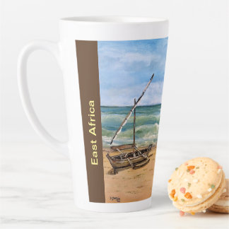 Dhow Boat a Beach, Latte Tasse