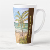 Dhow Boat a Beach, Latte Tasse (Rechts)