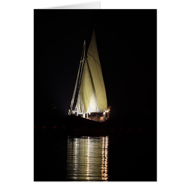 Dhow in Doha, nachts (Vorne)