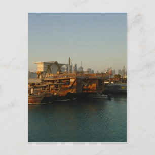 Dhows im Hafen Postkarte
