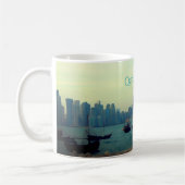 Dhows im Hafen von Doha - Gemälde Kaffeetasse (Links)