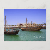 Dhows in Doha Bay Postkarte (Vorderseite)
