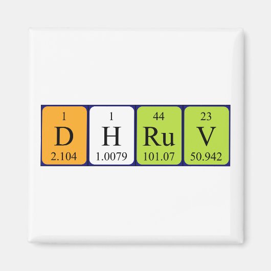 Dhruv Periodenmagnet Magnet (Vorne)