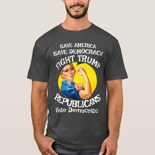 DHS FBI CBP TRUMP REPUBLICAN PARTY USA AMERICA 14 T-Shirt (Vorderseite)