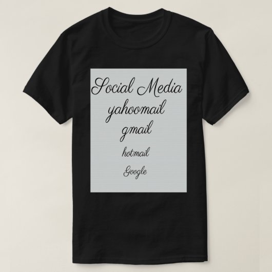 DI COLLECTION SOCIAL MEDIA YAHOOMAIL GMAIL HOTMAIL T-Shirt (Design vorne)