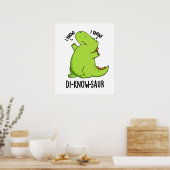 Di-know-saur Funny Dinosaur Pun Poster (Küche)