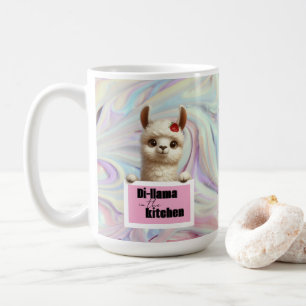 Di-Llama in der Küche Kaffeetasse