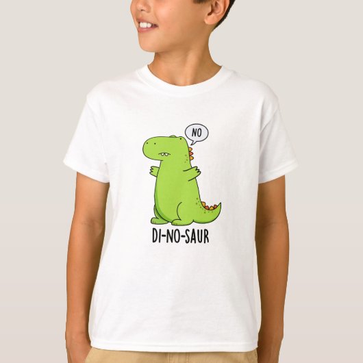 Di-no-saur Funny Dinosaur Puns T-Shirt (Vorderseite)
