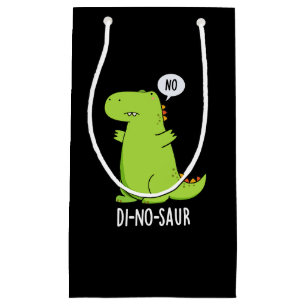 Di-no-saur Lustige Dinosaurier Wortspiele Dunkler  Kleine Geschenktüte