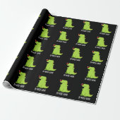Di-nose-saur Funny Dinosaur Pun Dark BG Geschenkpapier (Ungerollt)