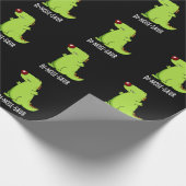 Di-nose-saur Funny Dinosaur Pun Dark BG Geschenkpapier (Ecke)