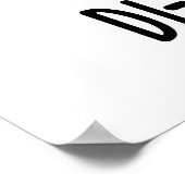 Di-nose-Saur Funny Dinosaur Pun Poster (Ecke)