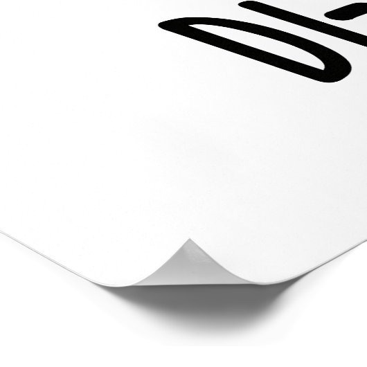 Di-nose-Saur Funny Dinosaur Pun Poster (Ecke)