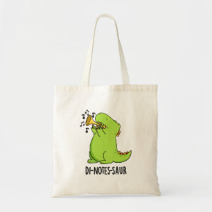 Di-notes-saur Lustiger Dinosaurier Wortwitz Tragetasche