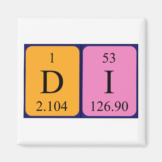 Di Periodenmagnet 1 Magnet (Vorne)