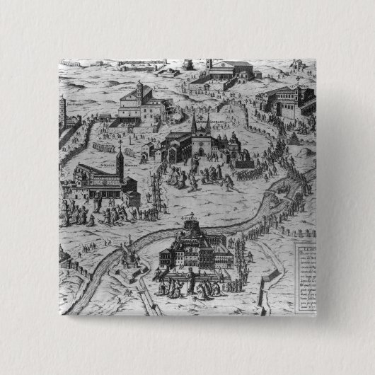 Di Rom, 1575 Le Sette Chiesa Button (Vorderseite)