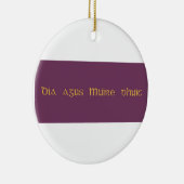 Dia agus Muire dhuit Gott und Maria sind mit dir Keramik Ornament (Rechts)