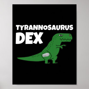 Dia-Be-T-Shirts Tyrannosaurus Dex Diabetes Bewusst Poster