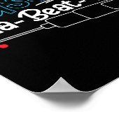 Dia-Beat-Diabetes-Bewusstsein Typ 1 Poster (Ecke)