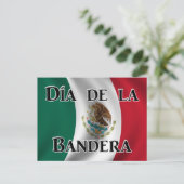Día de la Bandera (Mexican Flag Day) Postkarte (Stehend Vorderseite)