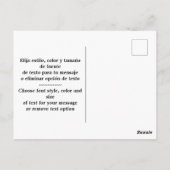 Día de la Bandera (Mexican Flag Day) Postkarte (Rückseite)