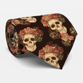 Dia de la Muertos Krawatte (Gerollt)