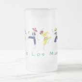 Dia De Las Muertos Tanzskelette Mattglas Bierglas (Mittel)