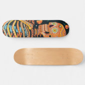 Dia de los el esqueleto skateboard (Horizontal)