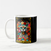 Dia De Los Meowtos Sugar Skull Cat Gift  Kaffeetasse (Links)