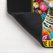 Dia De Los Meowtos Sugar Skull Cat Gift  Mousepad (Ecke)