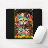 Dia De Los Meowtos Sugar Skull Cat Gift  Mousepad (Mit Mouse)