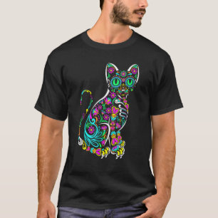 Dia De Los Meowtos T-Shirt Katze Muertos Tag der T
