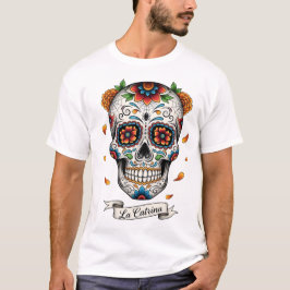 Dia de los mueres skull. Mexikanischer Tag der Tot T-Shirt