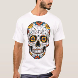 Dia de los mueres skull. Mexikanischer Tag der Tot T-Shirt