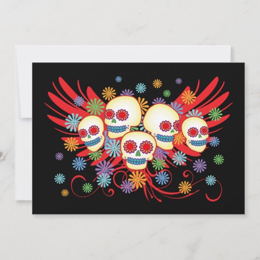 Dia de los Muertos 12x18 Einladung (Vorderseite)