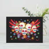 Dia de los Muertos 12x18 Einladung (Stehend Vorderseite)